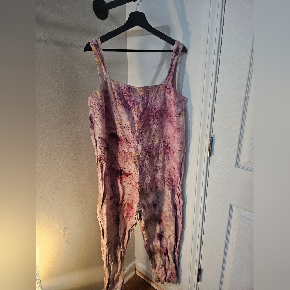 Love And Confuse Linen Tie Dye Jumpsuit
